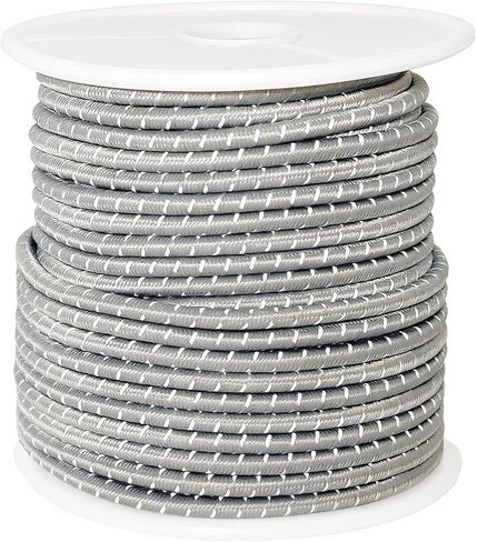 Reflective Elastic Cord String - Glow in Dark Shock Cord 0.1 Inch (2.5mm) Round Bungee Rope, 240 Feet for Beads, DIY Bracelets, Crafts,Shoe Laces, Sewing, Camping, Hiking (Multi-Color 40 Yards) in Saudi Arabia