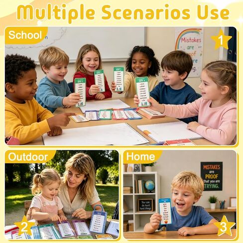 Phonics Word Cards, 117 Sound Groups 900+ Words, 60 Double-Sided Phonics Flash Cards, Learn to Read Phonics Flash Cards, Educational Flash Cards for Sight Word Games, Home、School Learning in Saudi Arabia