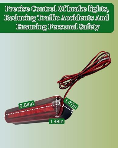 LED 3rd Brake Light Fit for Leer (100XQ, 180) for ARE for Jason for Century for Ranch for ATC for Astro for Raven Truck Caps Toppers 10 Inch Flush Mount Design (‎AT LED 28X30 01) in Saudi Arabia
