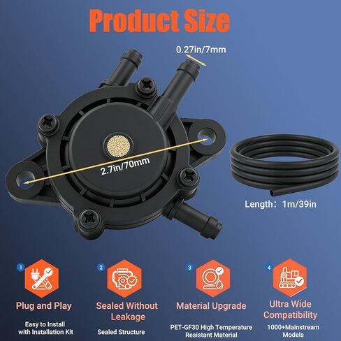 24 393 04-S 24 393 16-S Fuel Pump Kit Set Compatible with Kohler CH17-CH25 CV17-CV25 CH730-CH740 CV730-CV740 17HP-25HP Small Engine Lawn Mower in Saudi Arabia