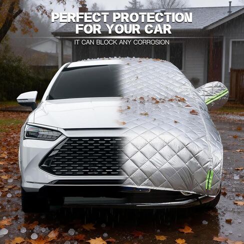 غطاء سيارة واقي من البرد SUV متوافق مع Toyota RAV4/Honda CR-V/Tesla Model Y، بطانية حماية من البرد مبطنة بأربع طبقات سميكة in Kuwait