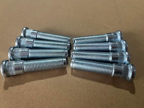 8 قطعة M14x1.50 الجبهة الخلفية مسننة عجلة مسمار البراغي 610-783 15.8 مللي متر Knurl 63.6 مللي متر طول استبدال ل 2012-2024 دودج رام 2500 3500 ‎6509866AA in Kuwait