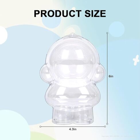 Protective Case Compatible with Skullpanda Doll - Crystal Clear Display Box with 360° View & Pressure-Sensitive Lid for Ultimate Doll Protection in Saudi Arabia