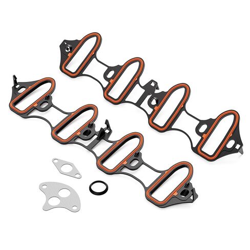 Intake Manifold Gasket Compatible with Chevrolet Silverado Express Avalanche GMC Savana Sierra Yukon Cadillac Saab Hummer Isuzu 4.8L 5.3L 6.0L 6.2L, Interchange Part Number MS92211 MS96587 in Saudi Arabia