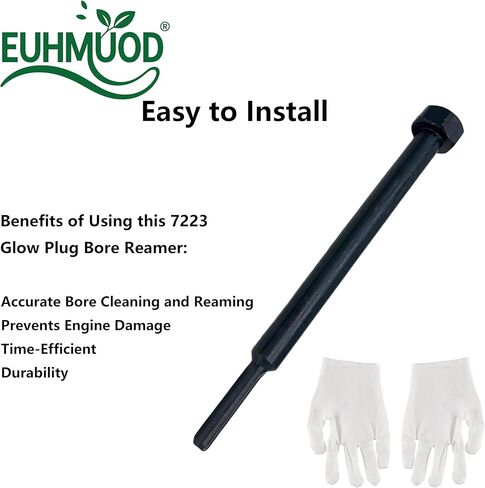 7223 Glow Plug Bore Reamer Tool Compatible with Duramax 6.6L L5P 3.0L LM2 2.8L LZ0 Diesel Engines (2001-2025), for Carbon Buildup Removal & Thread Cleaning, Replaces GM-52074 EN-52074 OTC-7223 in Saudi Arabia