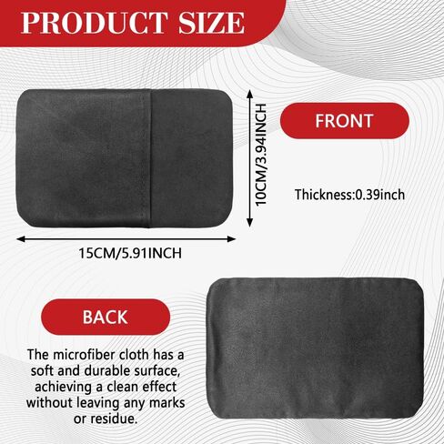 Car Screen Cleaner, Foldable Touch Screen Cleaner Cloth, Microfiber Cleaning Pad Car Cleaning Wipes, Auto Accessories Touchscreen Cleaner Cloths for Vehicles (Rectangle/Grey, 1PCS) in Saudi Arabia