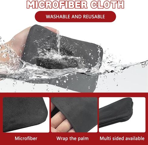 Car Screen Cleaner, Foldable Touch Screen Cleaner Cloth, Microfiber Cleaning Pad Car Cleaning Wipes, Auto Accessories Touchscreen Cleaner Cloths for Vehicles (Rectangle/Grey, 1PCS) in Saudi Arabia