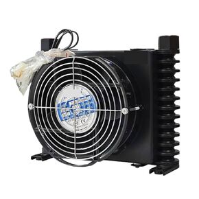 AL404T-CA 10L/min Aluminium Air Compressor Oil Cooler, Heat Exchanger Radiator, Precise Welding & Efficient Fan Efficient Shock Absorption(AC220V) in Saudi Arabia