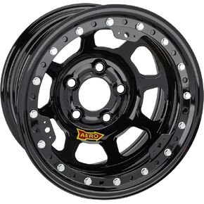 Aero Race Wheel 53-105040 15X10 4IN 5.00 BLACK in Saudi Arabia