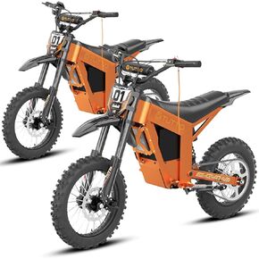 Tuttio 2026 Soleil01-LO دراجة ترابية كهربائية، دراجة نارية كهربائية متوسطة المحرك بقوة 3000 وات، 220 نيوتن متر، بطارية 48 فولت 21 أمبير، تعليق كامل 14 بوصة/12 بوصة دراجة إلكترونية للطرق الوعرة للبالغين والمغامرات in Kuwait