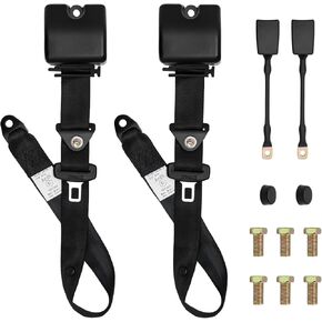 2 Pack 3Pt Pads Adjustable Retractable Straps Cover Universal Replacement Set for Go Kart, Golf Cart,Minivan Van,SUV,UTV, VR,Pickup,Truck for Modification Belt Protective Covers Kit in Saudi Arabia