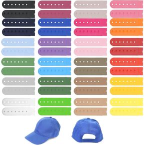 24 قطعة 24 لونًا قبعة Snapback موسع مع 7 فتحات، قابل للتعديل Snapback موسع قبعة بلاستيكية استبدال المفاجئة لرعاة البقر البيسبول وقبعات Snapbacks in Kuwait