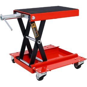Geelife 1100Lb Motorcycle Lift with Dolly Jack, Wide Deck, Portable Bike Rack in Saudi Arabia
