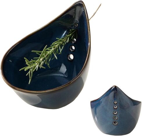 Herb Stripper Bowl - Multi-Size Holes for Cilantro & Basil, Resin Kitchen Tool for Fast Leaf Removal, Essential for Home Cooks in Saudi Arabia