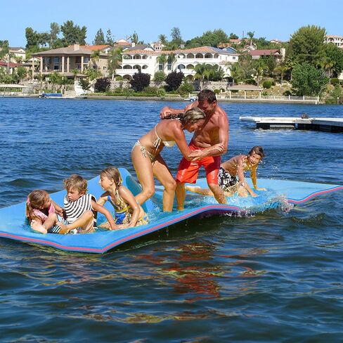 Oversized Lily Pad Floating Mat, 3 Layer 7'/9'/12'/18' Floating Water Mat,Ocean, Beach, River, Pool, Floating Mat for Water Recreation and Relaxing in Saudi Arabia