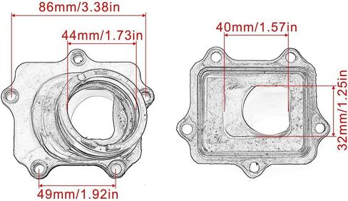1 قطعة دراجة نارية المكربن ​​محول مشعب السحب لياماها YZ250 2002-2018 YZ250 YZ250X 2016-2018 YZ 250 250X 5NX-13565-00 in Kuwait