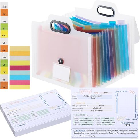 School Memory Box School Years Organizer Kit with 30 Writable Sheets Memory Book Photo Album Keepsake Box for Storing Memories Artwork Pictures and File from Preschool to 12th Grade, Black in Saudi Arabia