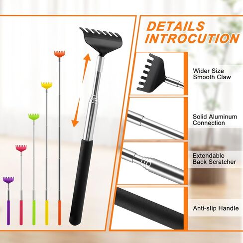 NICEMOVIC 6 Pack Back Scratcher, Mothers Fathers Day Dad Gifts, Stocking Stuffers for Women Men Teens, Easter Basket Stuffers for Teens, Prizes for Adults, Birthday Gag Bulk Gift for Mom Dad Adults in Kuwait