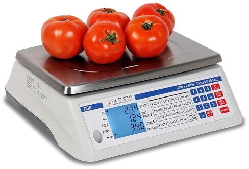 DETECTO D30 Price Computing Scale, NTEP Approved, 30 LB Capacity, 13.4" W X 13.4" D in Saudi Arabia