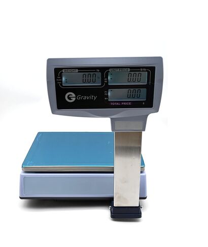 NTEP Legal for Trade Price Computing Scale with Pole Display, 30lb / 60lb Capacity, 0.01lb / 0.02lb Resolution, Dual Range for Increased Accuracy in Saudi Arabia