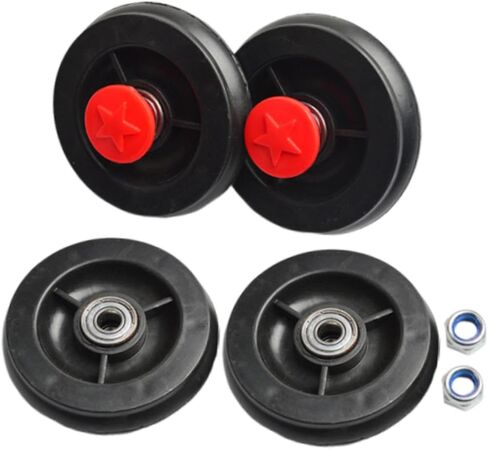 4Pcs Kids Twist Car Wheels, on Car Wheels Replacement Part,Front and Rear Wheel Set, Attachment for Hardwood Floors and Carpet in Saudi Arabia