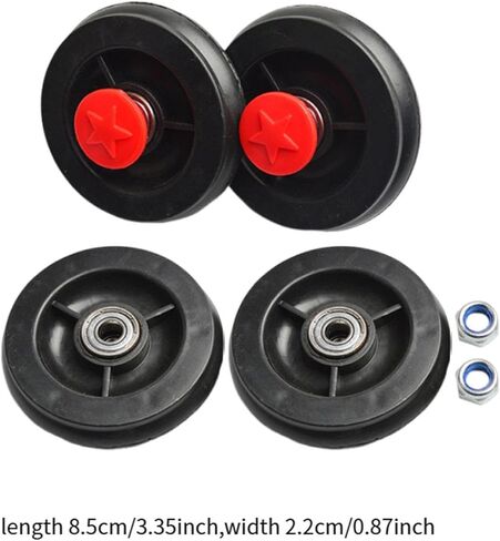 4Pcs Kids Twist Car Wheels, on Car Wheels Replacement Part,Front and Rear Wheel Set, Attachment for Hardwood Floors and Carpet in Saudi Arabia