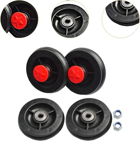 4Pcs Kids Twist Car Wheels, on Car Wheels Replacement Part,Front and Rear Wheel Set, Attachment for Hardwood Floors and Carpet in Saudi Arabia