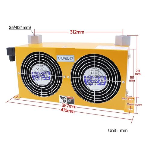 AJ0608TL-CA 60L/min Hydraulics Heat Dissipation Flow Fan Radiator Oil Cooler Plate Pin Heat Exchanger Efficient Shock Absorption(AC220) in Saudi Arabia