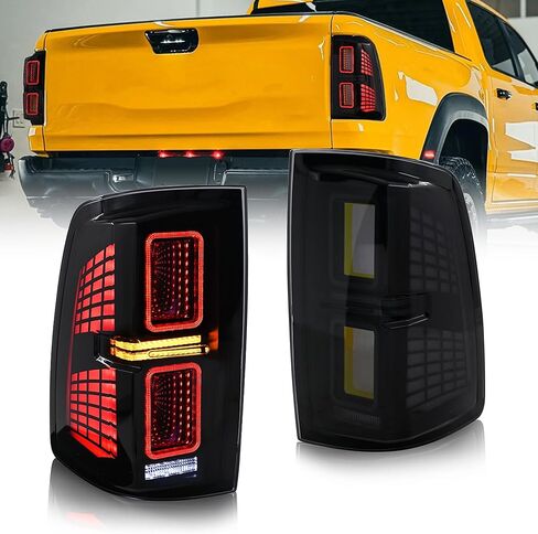 LED Tail Lights for 2009-2018 Dodge Ram 1500/2010-2018 Dodge Ram 2500 3500 Taillights Assembly with Turn Signal/Start-up Animation/Plug and Play (1 Pair) in Saudi Arabia