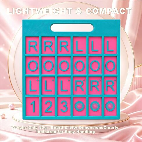 Mahjong Solo Practice Board - 2026 Solo Training Tool for Charleston Passing Sequence - Mahjong Learning Aid for Left, Right, Across Tiles - Premium NMJL Style Mah Jongg Accessories & Gift in Saudi Arabia