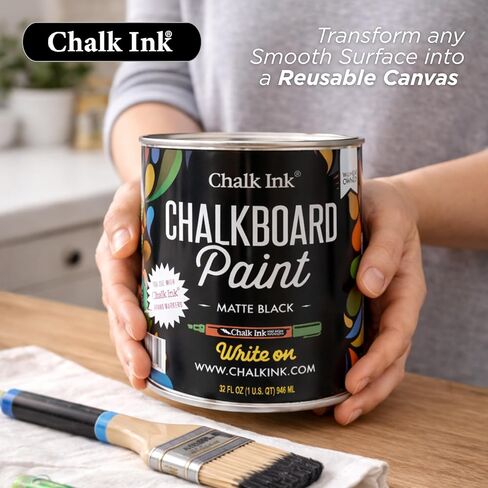 Chalk Ink Chalk Paint – Premium Matte Black Chalkboard Paint for Walls, Wood, Furniture, and Crafts in Saudi Arabia