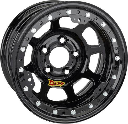 Aero Race Wheel 53-105040 15X10 4IN 5.00 BLACK in Saudi Arabia