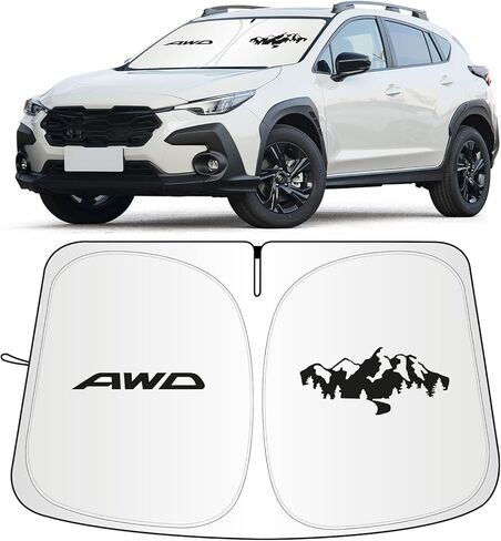 Windshield Sun Shade for Subaru Crosstrek 2018-2026, Car Front Window Covers Sun Visor Protector, Foldable Blocks UV Rays Sunshade Custom Fit for Subaru Crosstrek Accessories in Saudi Arabia