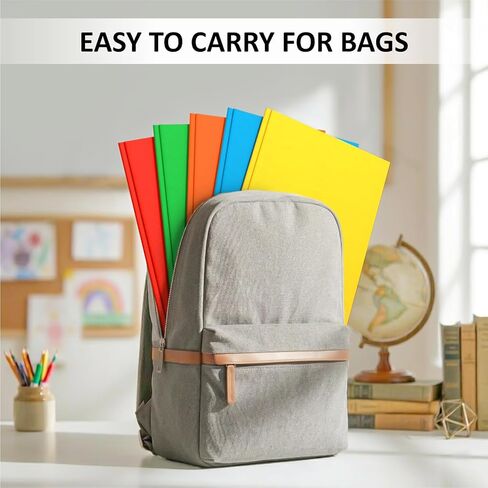Two Pocket Folders with Prongs, 5 Pack Folders with Pockets and Prongs, 2 Pocket 3 Prong Fit Letter Size Paper, Colored Thick Textured Paper File Folders for Home, Office, School Supplies in Saudi Arabia