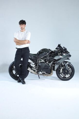 سروال Cargo Motorcycle للرجال مبطن بألياف Twaron® الأراميد - جينز مقوى للدراجات النارية CE واقيات للركبة والورك in Kuwait