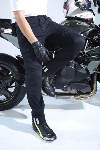 سروال Cargo Motorcycle للرجال مبطن بألياف Twaron® الأراميد - جينز مقوى للدراجات النارية CE واقيات للركبة والورك in Kuwait