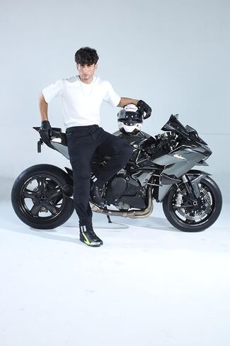 سروال Cargo Motorcycle للرجال مبطن بألياف Twaron® الأراميد - جينز مقوى للدراجات النارية CE واقيات للركبة والورك in Kuwait