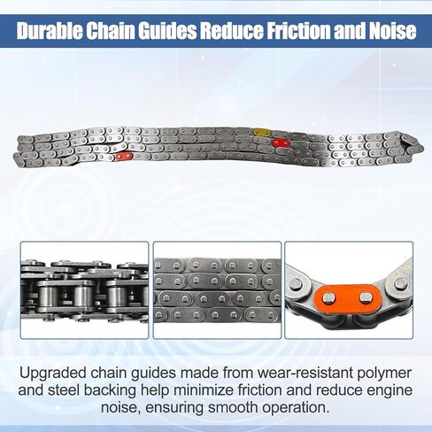 4.0 1GR-FE مجموعة سلسلة التوقيت مع مسننات VVT، وشداد وأدلة متوافقة مع Toyota 4Runner 05-09، Tacoma 05-15، Tundra 05-10، FJ Cruiser 4.0L V6 - يستبدل 13050-0P010، 13050-31030 in Kuwait