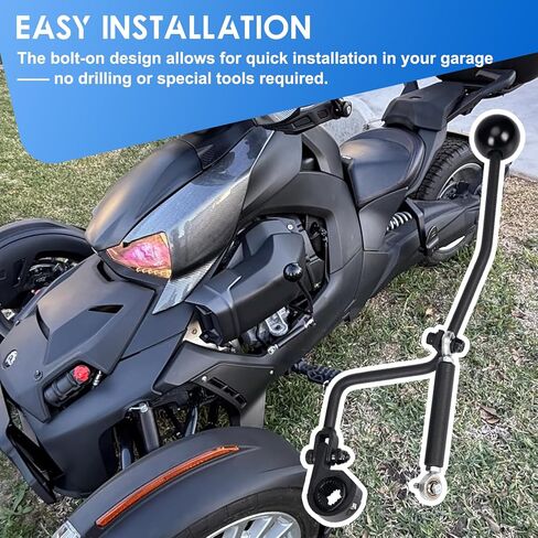 Forward Reverse Hand Shifter Accessories Compatible with Can Am Ryker 600/900 (2019-2025), Iron Aluminum Manual Shifter Kit with Self Adherent Non-Slip Tape in Saudi Arabia