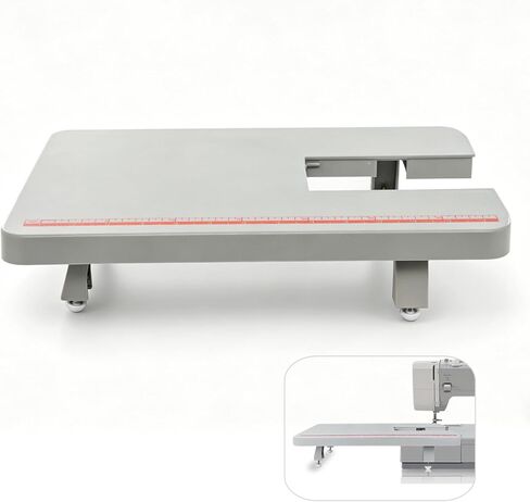 Miaceito Gray Sewing Machine Extension Table for Singer Heavy Duty 44S 4411 4423 4432 4452 5511 5523 5532 6335, Stable Surface, Foldable Leg in Saudi Arabia
