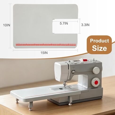 Miaceito Gray Sewing Machine Extension Table for Singer Heavy Duty 44S 4411 4423 4432 4452 5511 5523 5532 6335, Stable Surface, Foldable Leg in Saudi Arabia