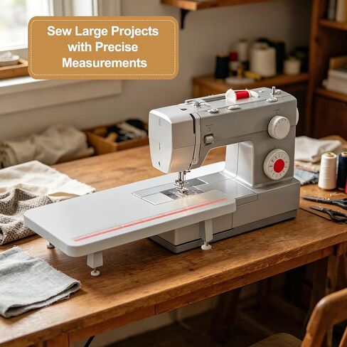 Miaceito Gray Sewing Machine Extension Table for Singer Heavy Duty 44S 4411 4423 4432 4452 5511 5523 5532 6335, Stable Surface, Foldable Leg in Saudi Arabia