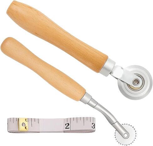 3Pcs Box Resizer Tool, Cardboard Scoring Tool and Paper Perforator Tool, Includes Tracing Wheel and Measuring Tape, Professional Paper Craft Tool Kit for Cardboard Box Resizing and Paper Crafting in Kuwait