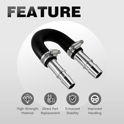 626-001 Engine Heater Core Bypass Kit, Upgrade Aluminum Fitting with 5/8" and 3/4" Hose, Universal Fit for Most Common Heater Hoses in Saudi Arabia