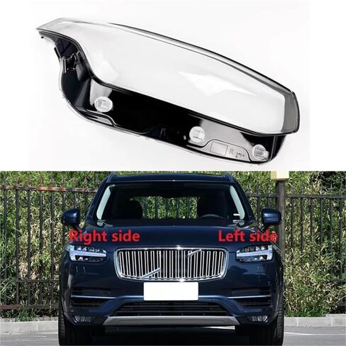 متوافق مع فولفو XC90 2015-2024 غطاء المصباح الأمامي للسيارة غطاء المصباح الشفاف عاكس الضوء استبدال عدسة الإسكان الأصلية (الجانب الأيمن) in Saudi Arabia