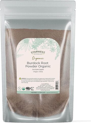 Burdock Root Pwd Organic - Arctium lappa, 4 oz,(Starwest Botanicals) in Saudi Arabia