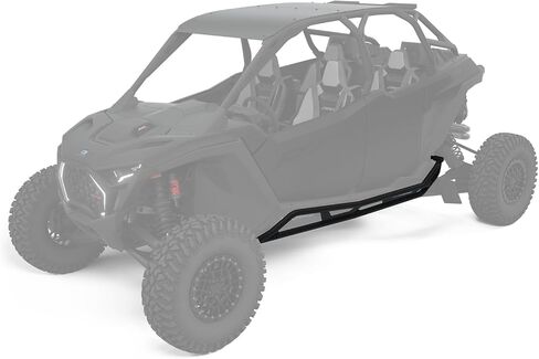 Polaris HD Extreme Kick-Out Rock Sliders، RZR Nerf Bars، لموديلات RZR 4-Seat Pro R، Pro S و Turbo R، أسود، فولاذ، مجموعة من 2 - الجزء 2890397-458 in Kuwait