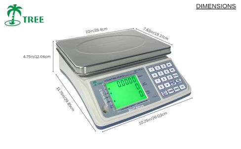 مقياس عد Tree MCT 66 Plus MID - سعة 66 رطل، دقة 0.002 رطل، تصميم متين من الفولاذ المقاوم للصدأ للاستخدام الصناعي والتجاري in Kuwait