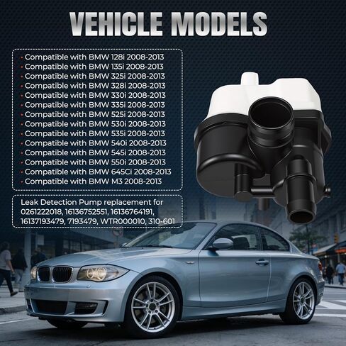 مضخة كشف تسرب بخار الوقود مضخة تشخيص التسرب مضخة Dmtl متوافقة مع BMW 128i 135i 325i 328i 330i 335i 525i 530i 535i 540i استبدال لـ 0261222018 1613719347916136764191 16136752551 in Kuwait