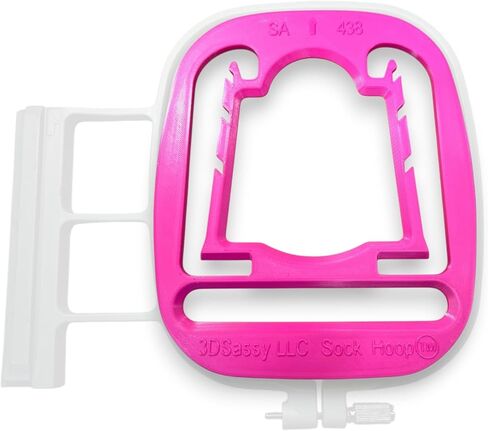 Embroidery Sock Hoop™ Aid Insert for 4X4 100X100mm SA438 Brother and Baby Lock EF74 Hoop (Adult-Size) Pink in Saudi Arabia